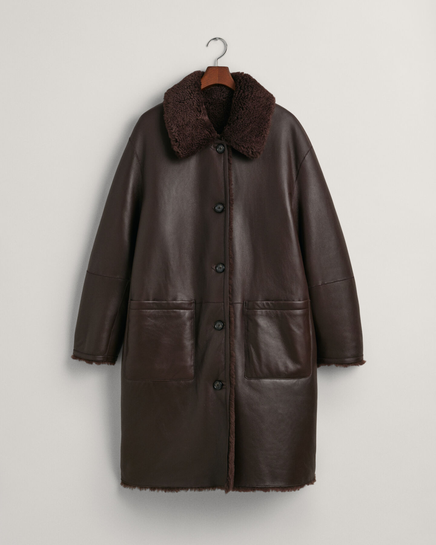 Shearling-Mantel