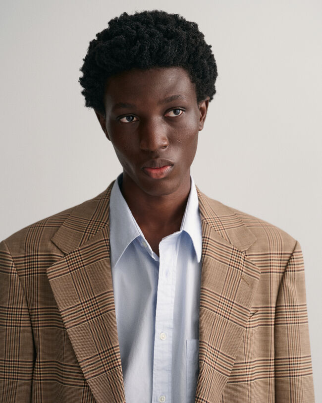 Relaxed Fit Glen Check Sakko