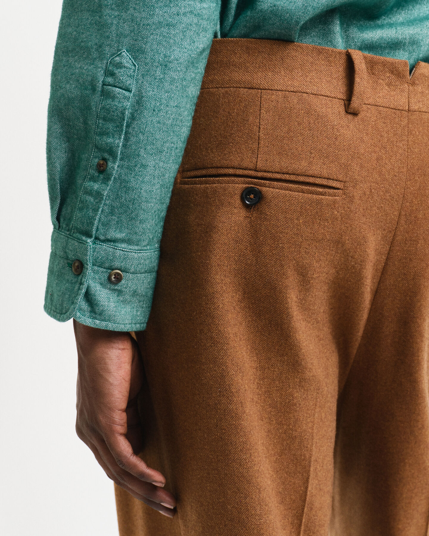 Herringbone Regular Fit Flanellhemd