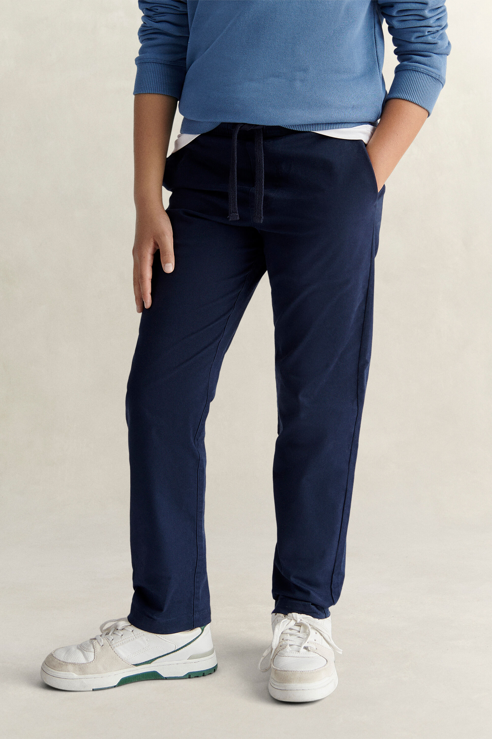 Teen Boys Chinohose mit Kordelzug