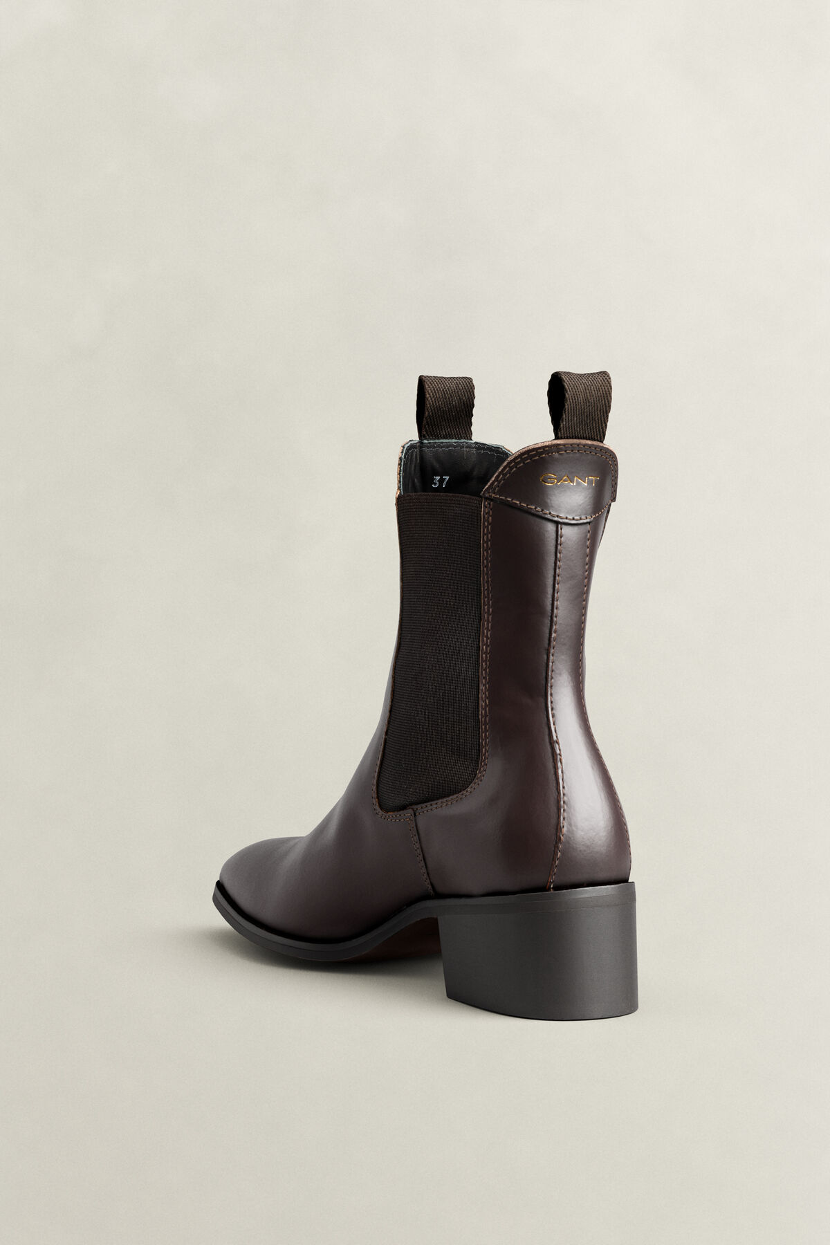 St Broomly Leather Chelsea Boots — DARK BROWN