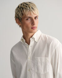 Relaxed Fit Hemd mit Webstruktur