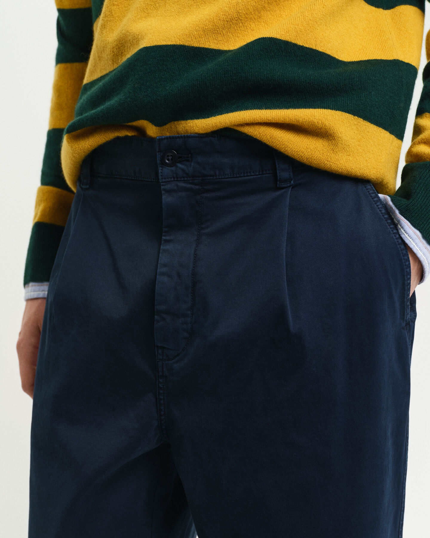 Relaxed Fit Chinohose aus Baumwolltwill