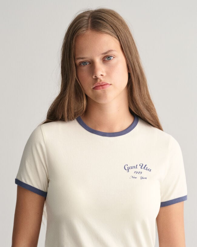Teen Girls Script Graphic T-Shirt