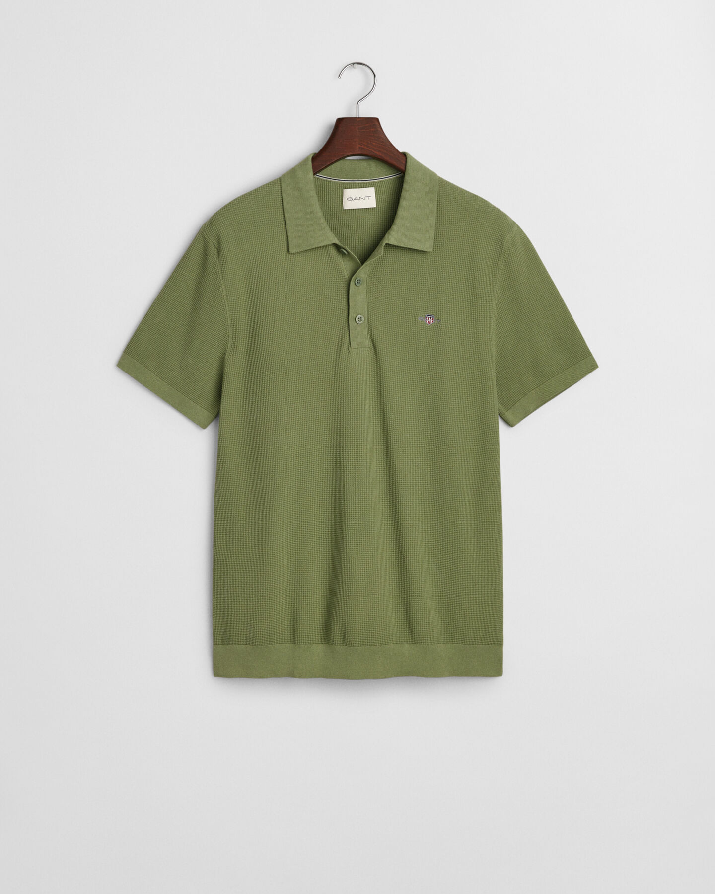 Poloshirt aus Baumwolle mit Mikrostruktur