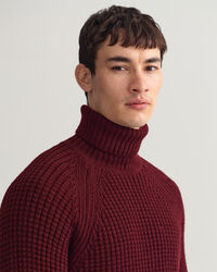 Textured Rollkragenpullover