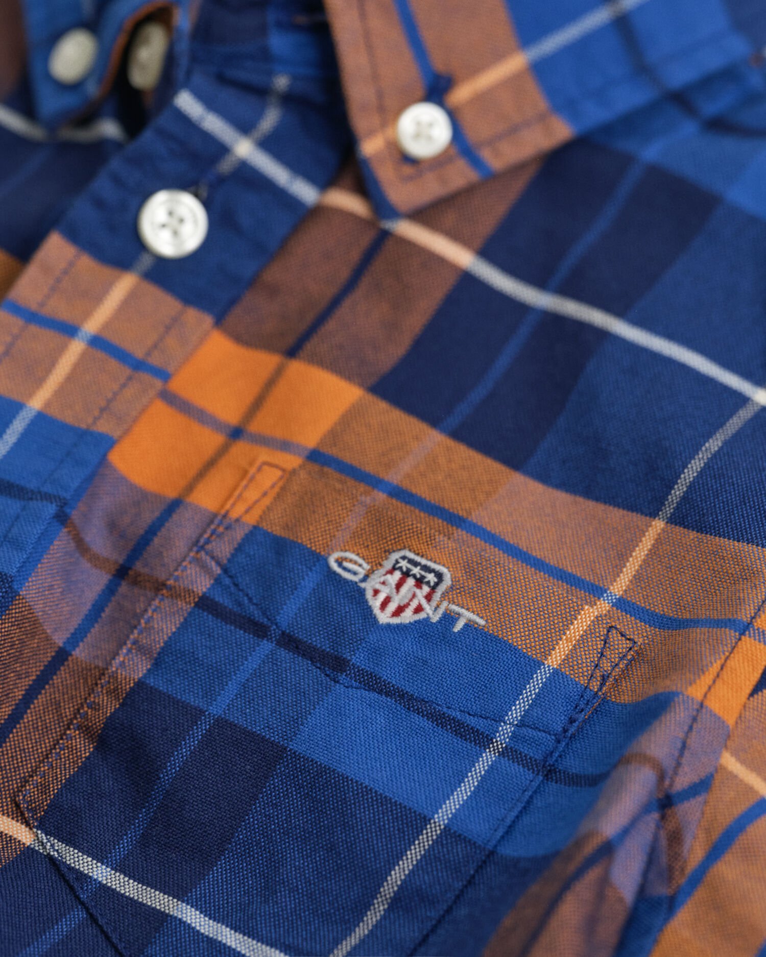 Kids Shield Oxford-Hemd mit Karomuster