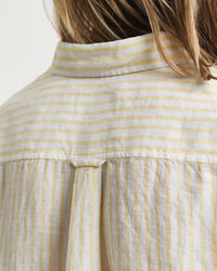 Regular Fit Leinenbluse mit Streifen