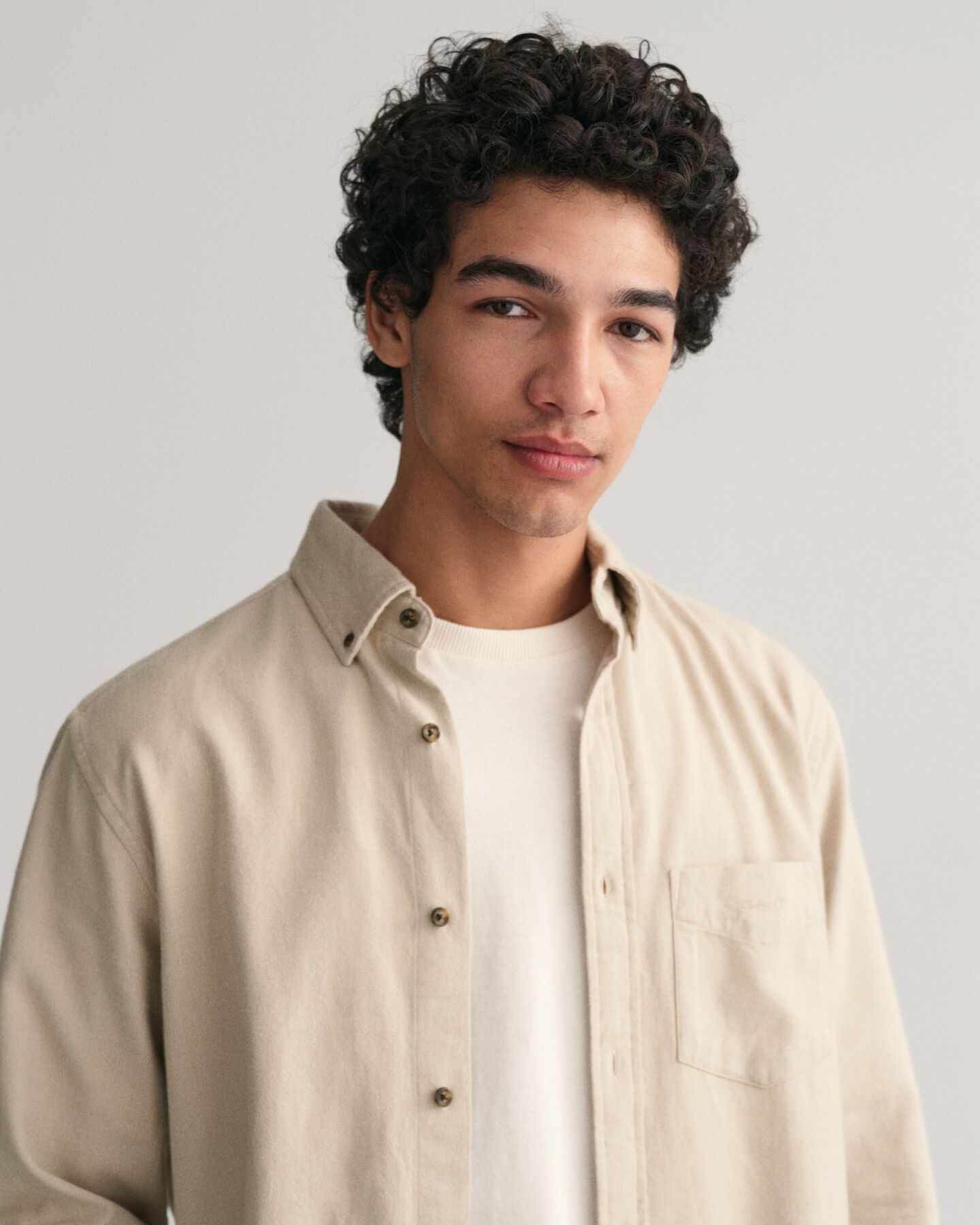 Regular Fit Flanellhemd mit Fischgr&auml;tmuster