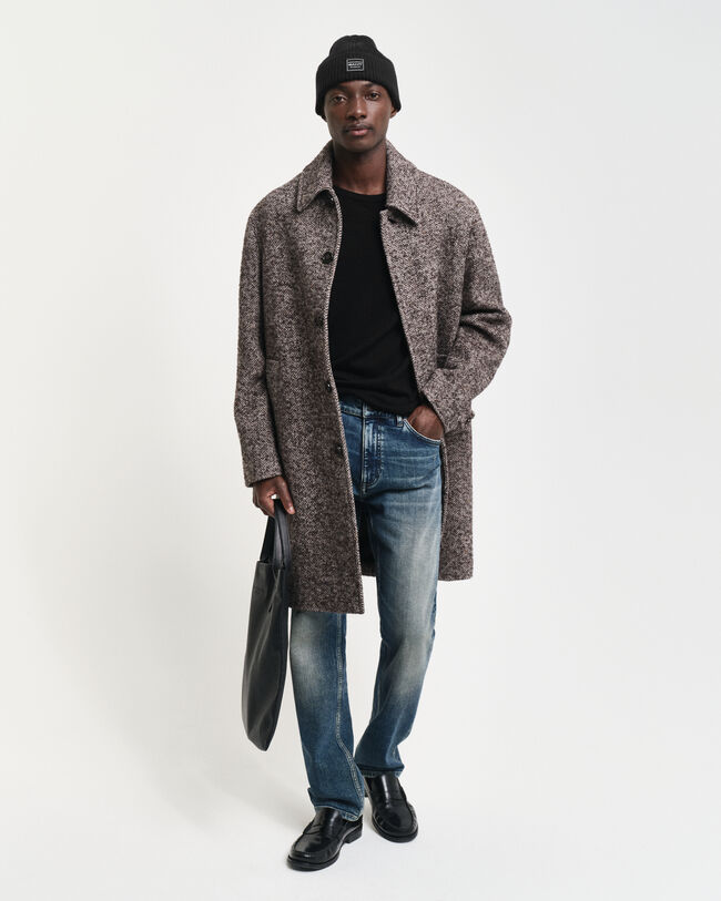 Rundhalspullover aus extra feiner Merinowolle