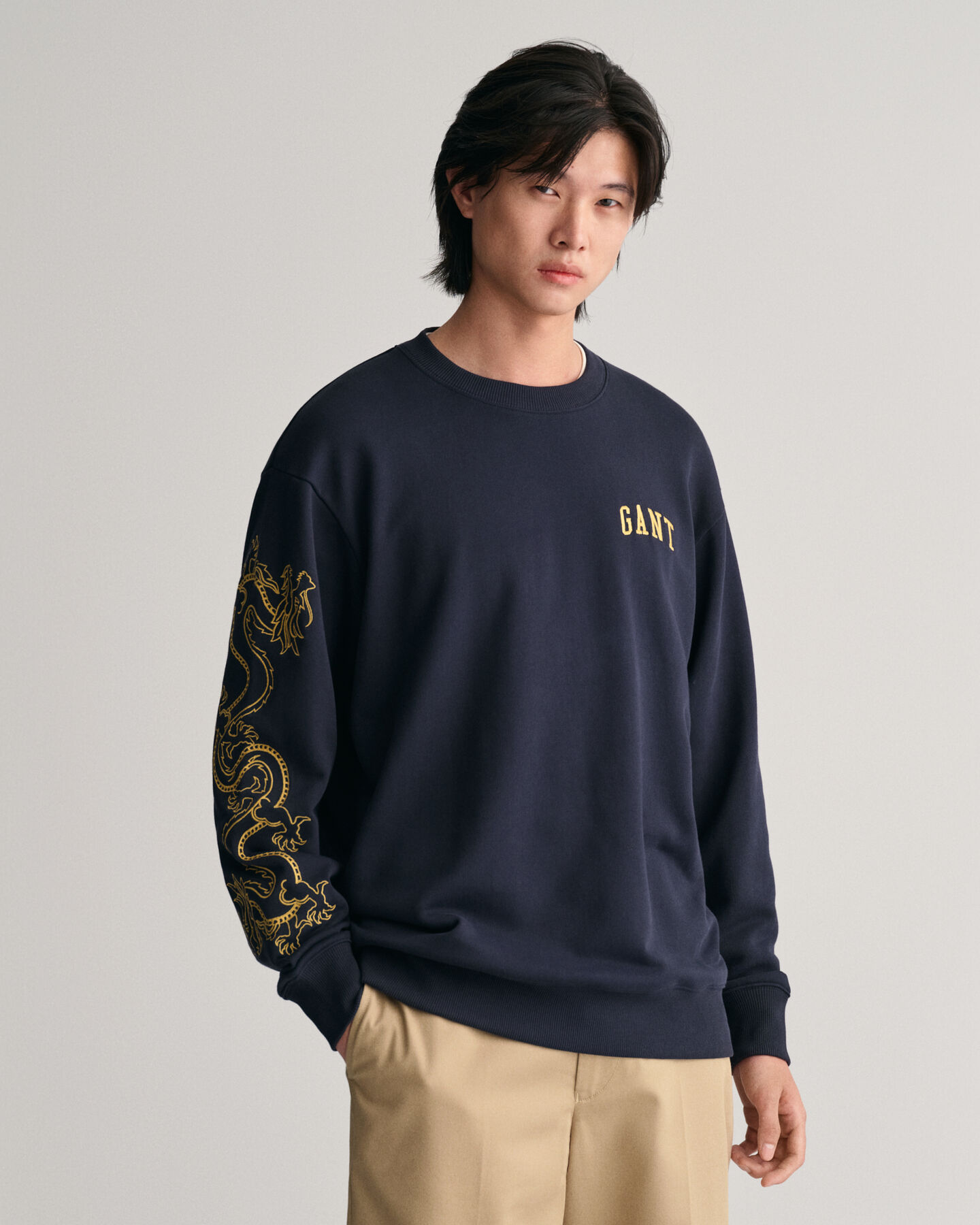 Dragon Crest Rundhals-Sweatshirt
