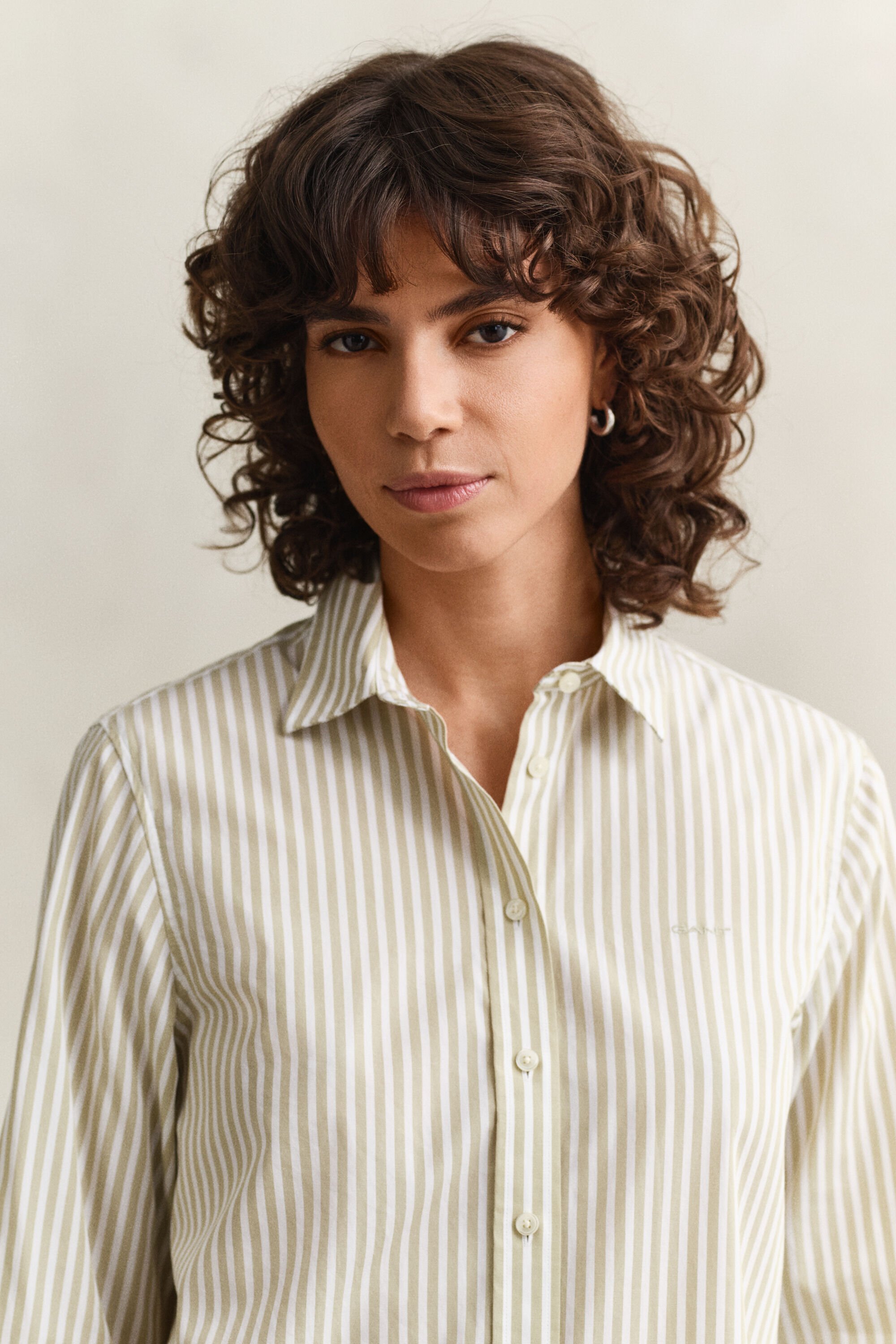 Regular Fit Classic Popeline Hemd mit Streifen