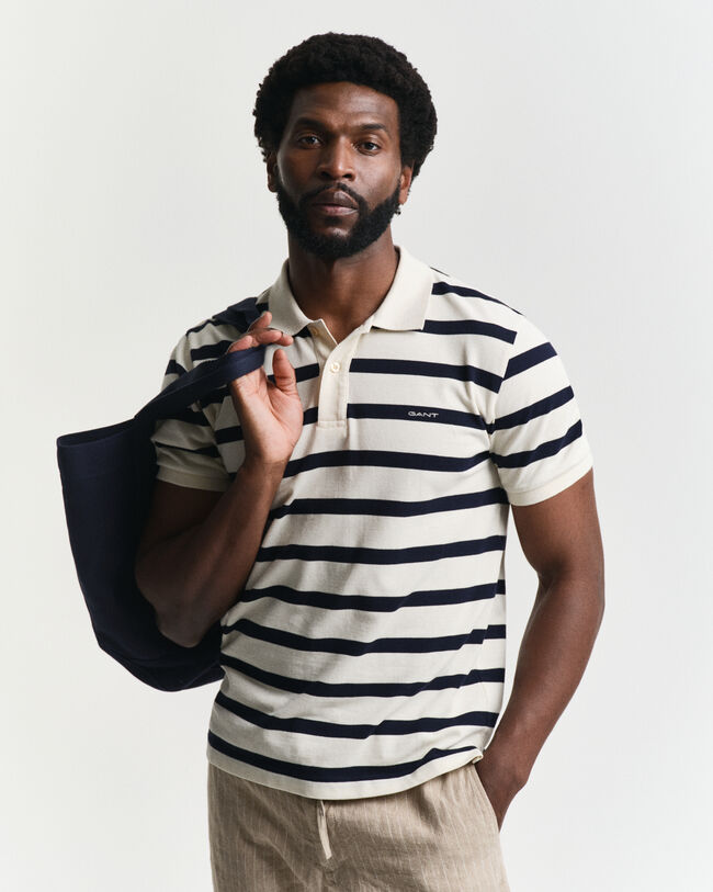 Poloshirt mit Streifen