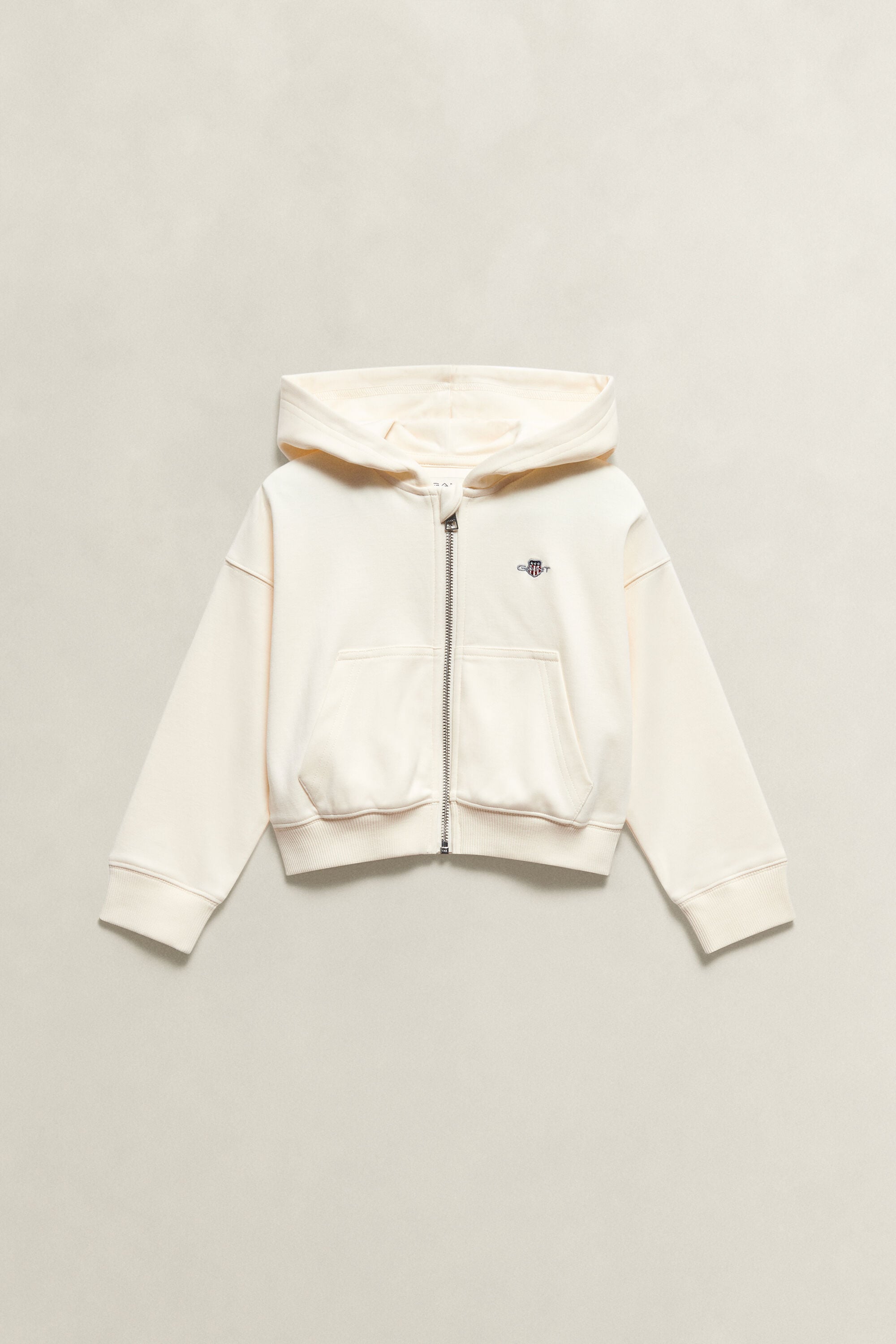 Girls Verkürzte Shield Sweatjacke