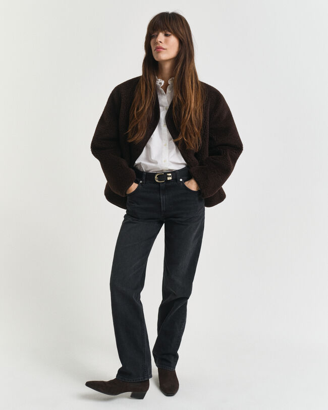 Stretch-Jeans mit geradem Bein