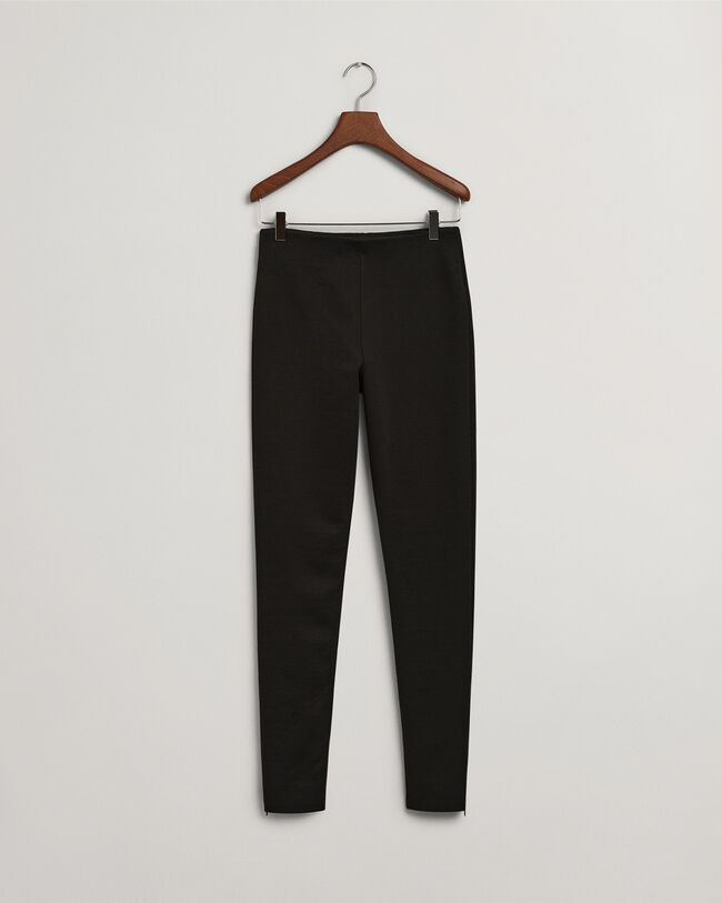 Jersey Leggings mit Seitenrei&szlig;verschl&uuml;ssen