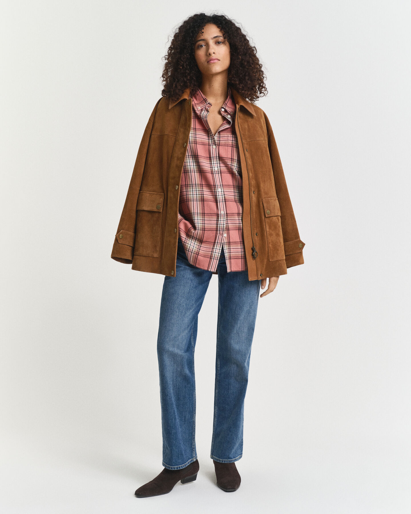 Relaxed Fit Flanellbluse mit Karomuster