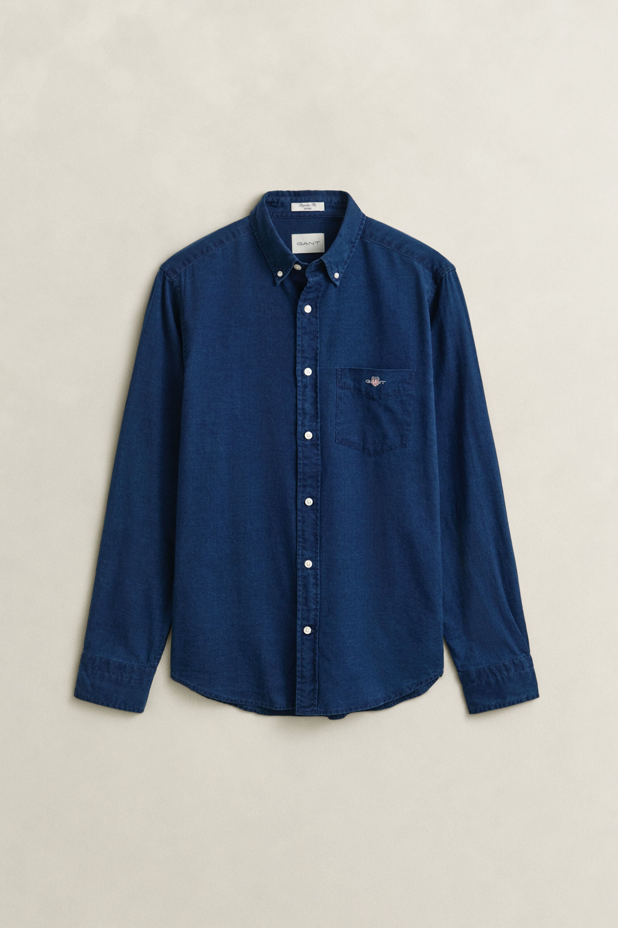Indigo Oxford-Hemd