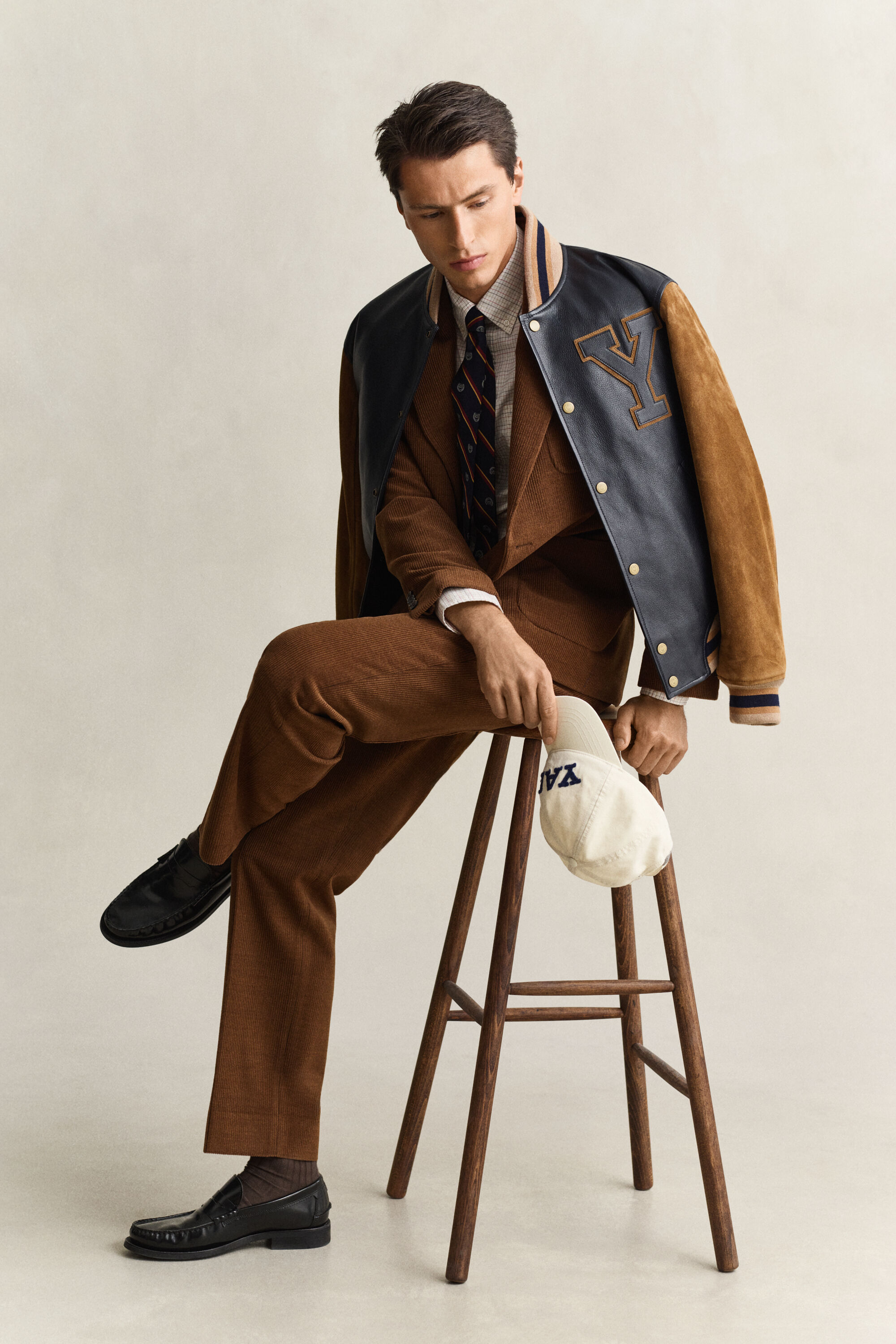 Gant x Yale Sakko aus Wollcord