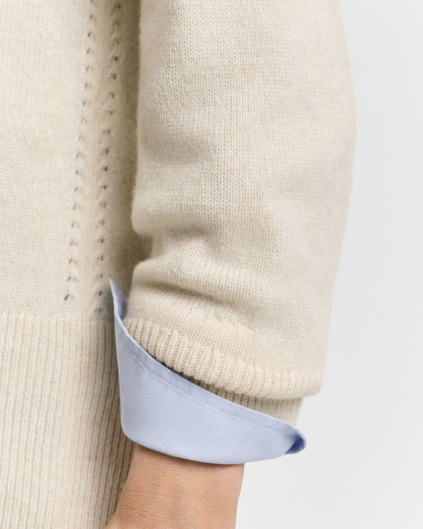 Strickjacke aus Wolle mit Kaschmiranteil