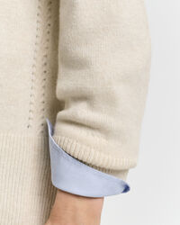 Strickjacke aus Wolle mit Kaschmiranteil