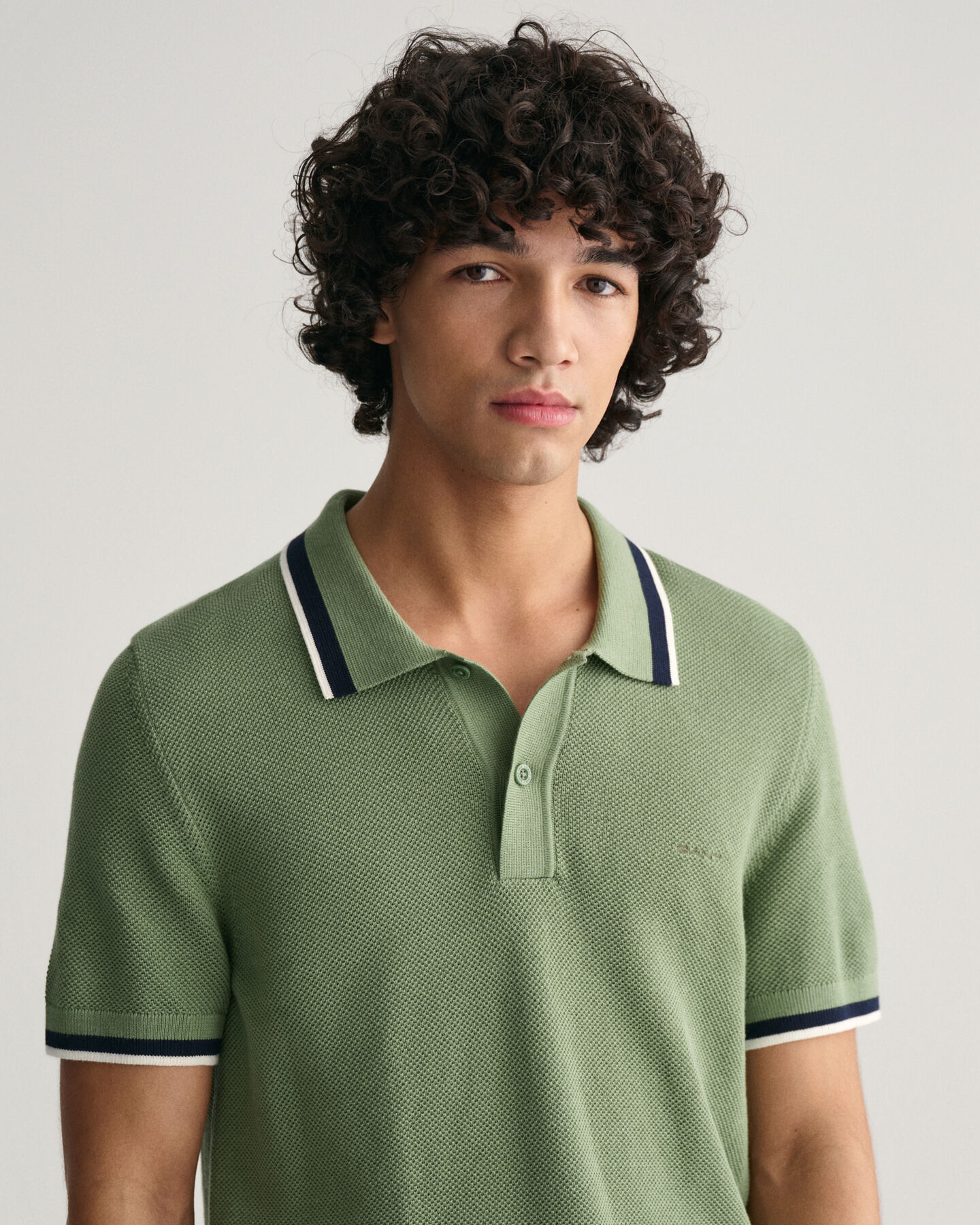Baumwoll Piqu&eacute; Poloshirt