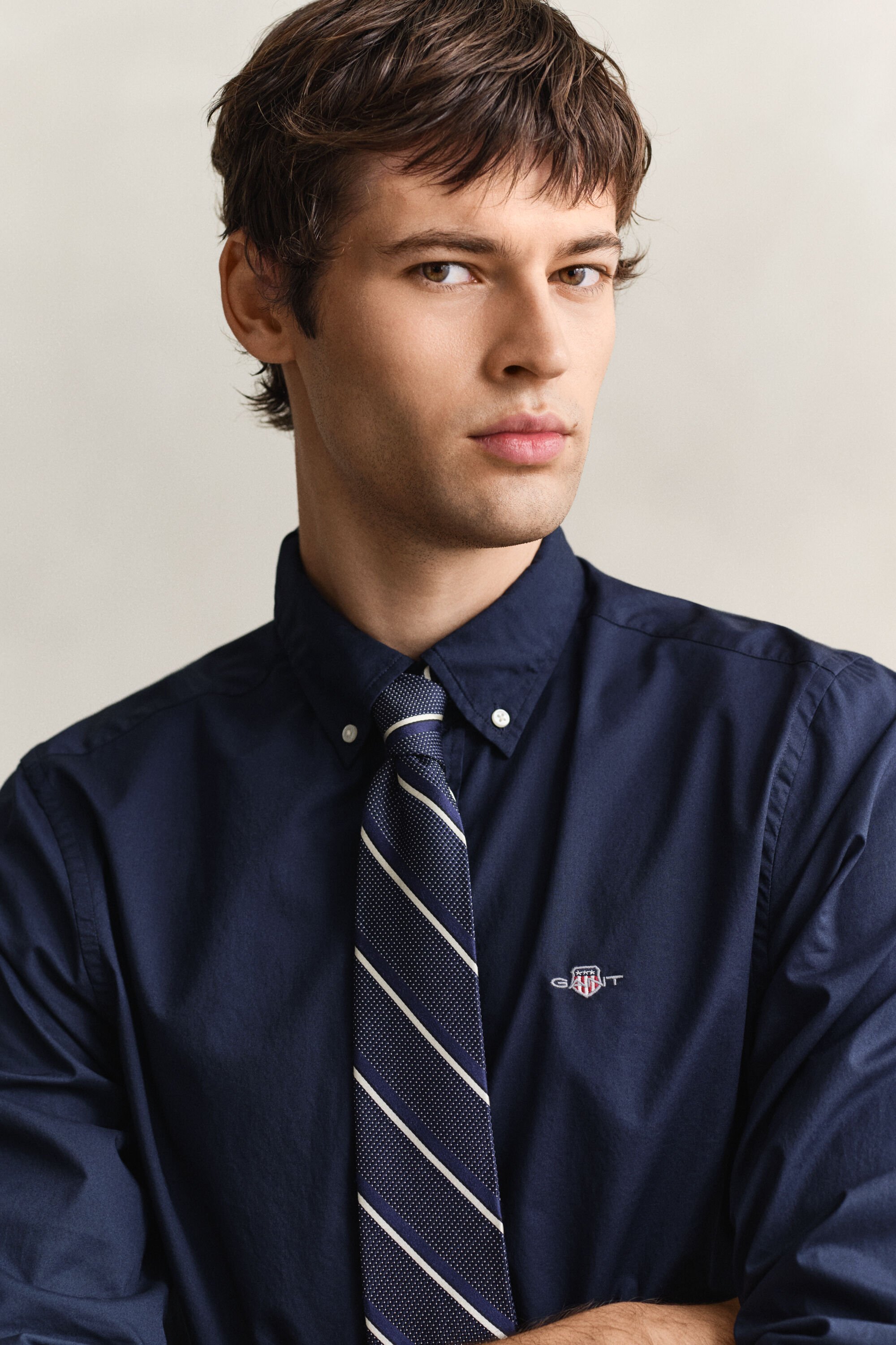 Slim Fit Classic Popeline Hemd