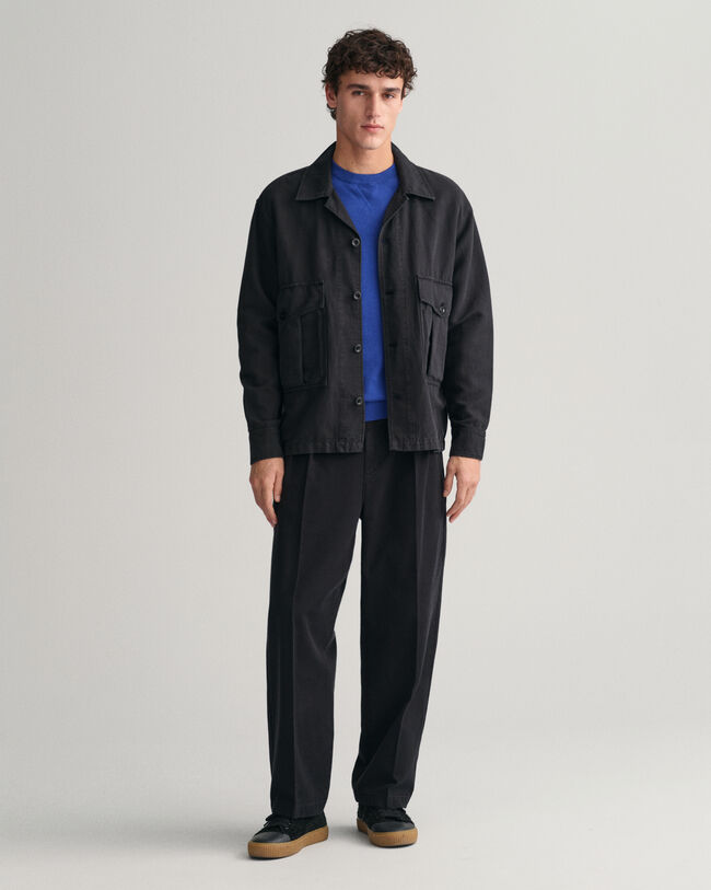 Feiner Baumwoll Rundhalspullover