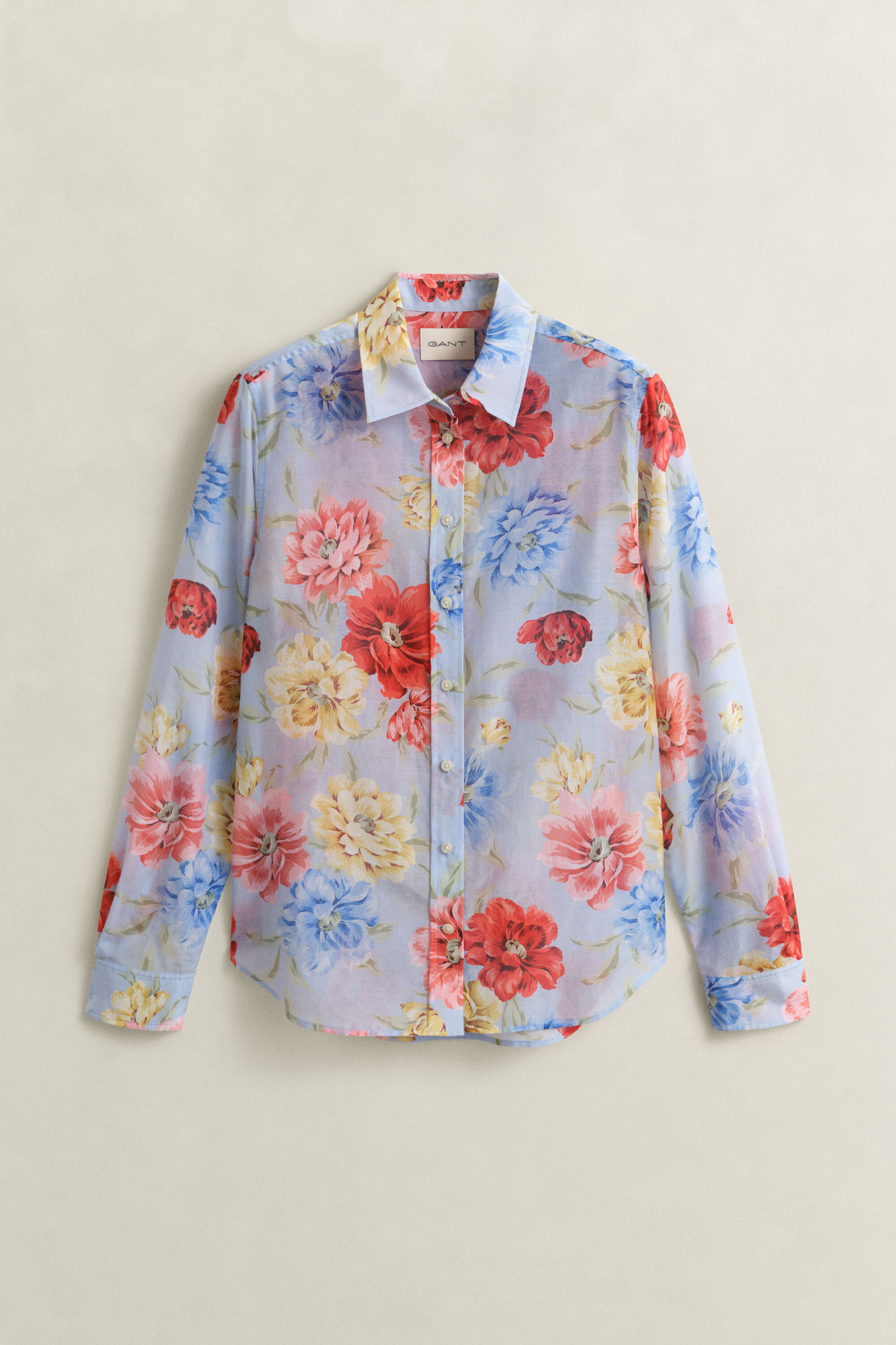 Baumwoll Seiden Bluse mit Blumenprint