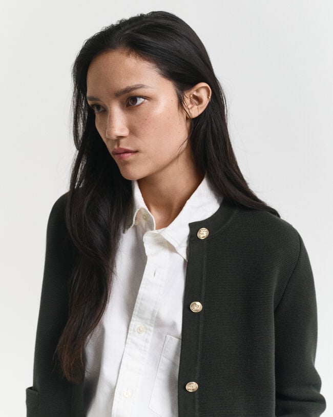 Kontrast Strickjacke