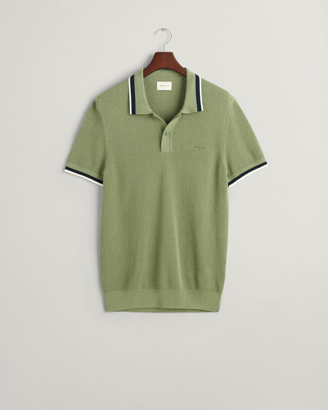 Baumwoll Piqu&eacute; Poloshirt