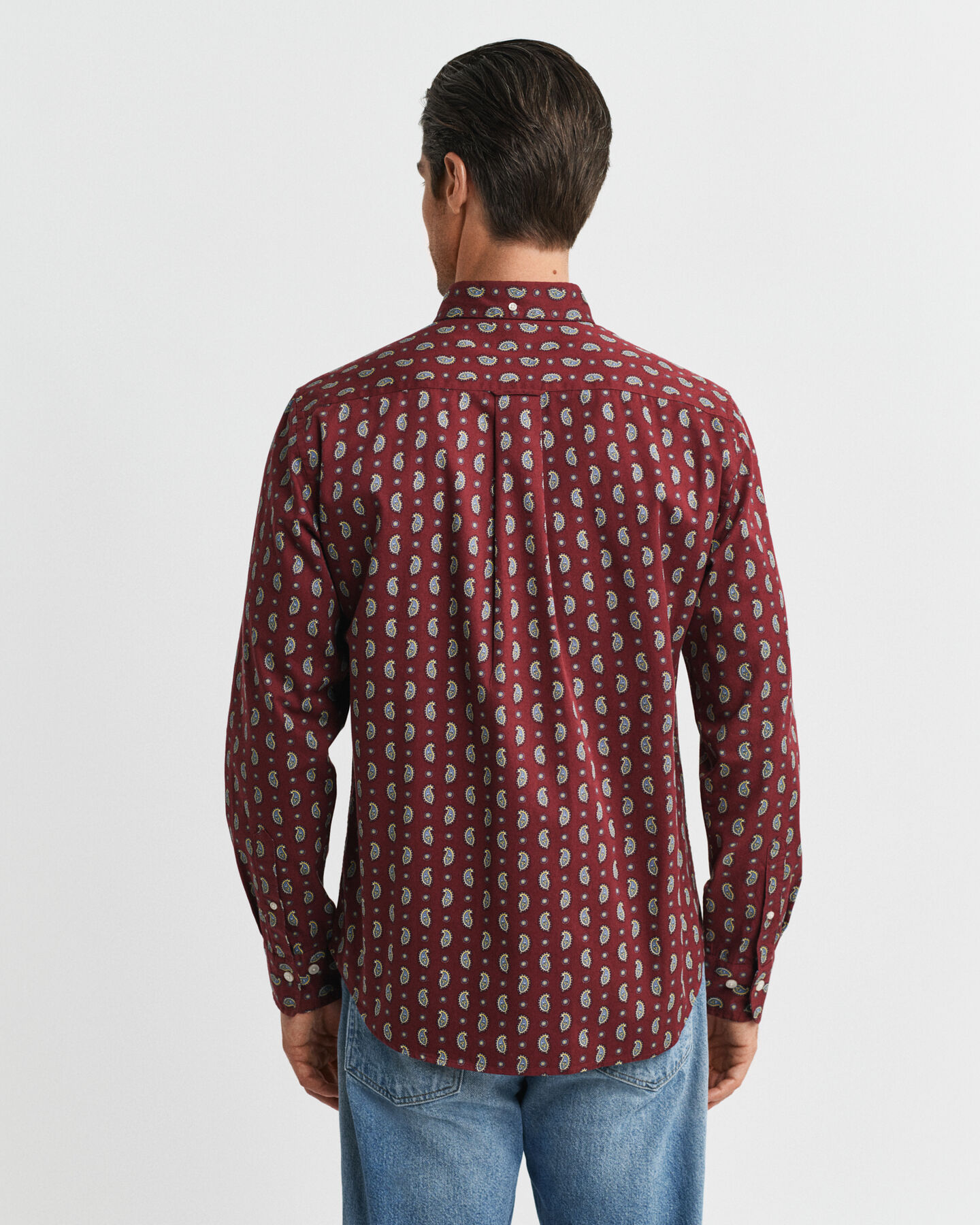Regular Fit Twill-Hemd mit Paisley-Print