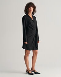 Hemdblusenkleid im Wickeldesign