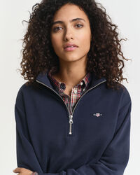 Shield Sweatshirt mit Reißverschlusskragen