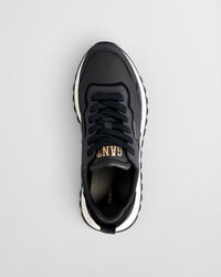 Caffay Sneaker aus Veloursleder und Satin