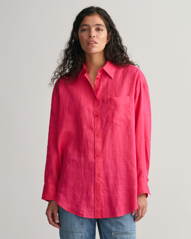 Oversized Leinen Bluse