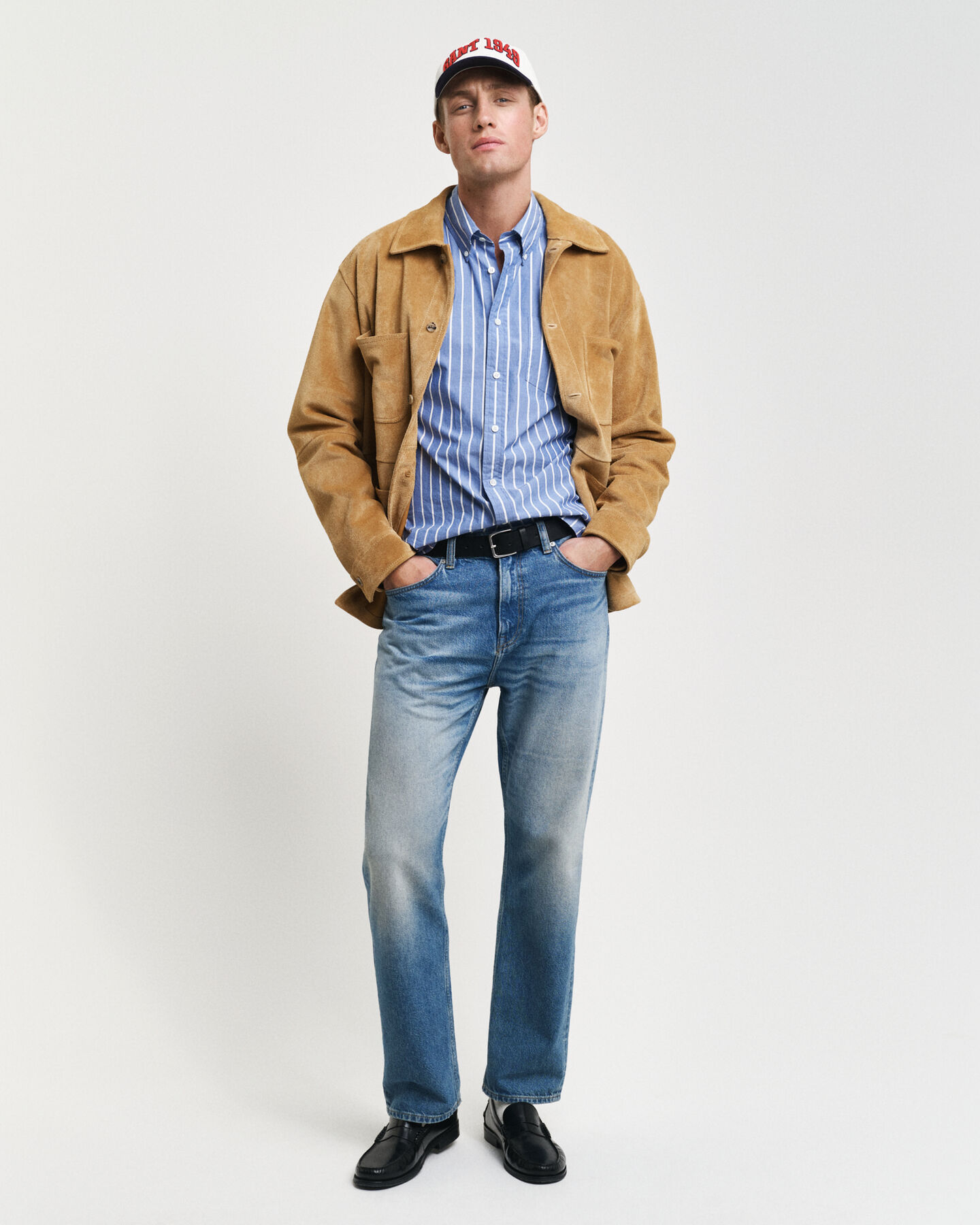 Relaxed Fit Heritage Popelin Hemd mit Streifen