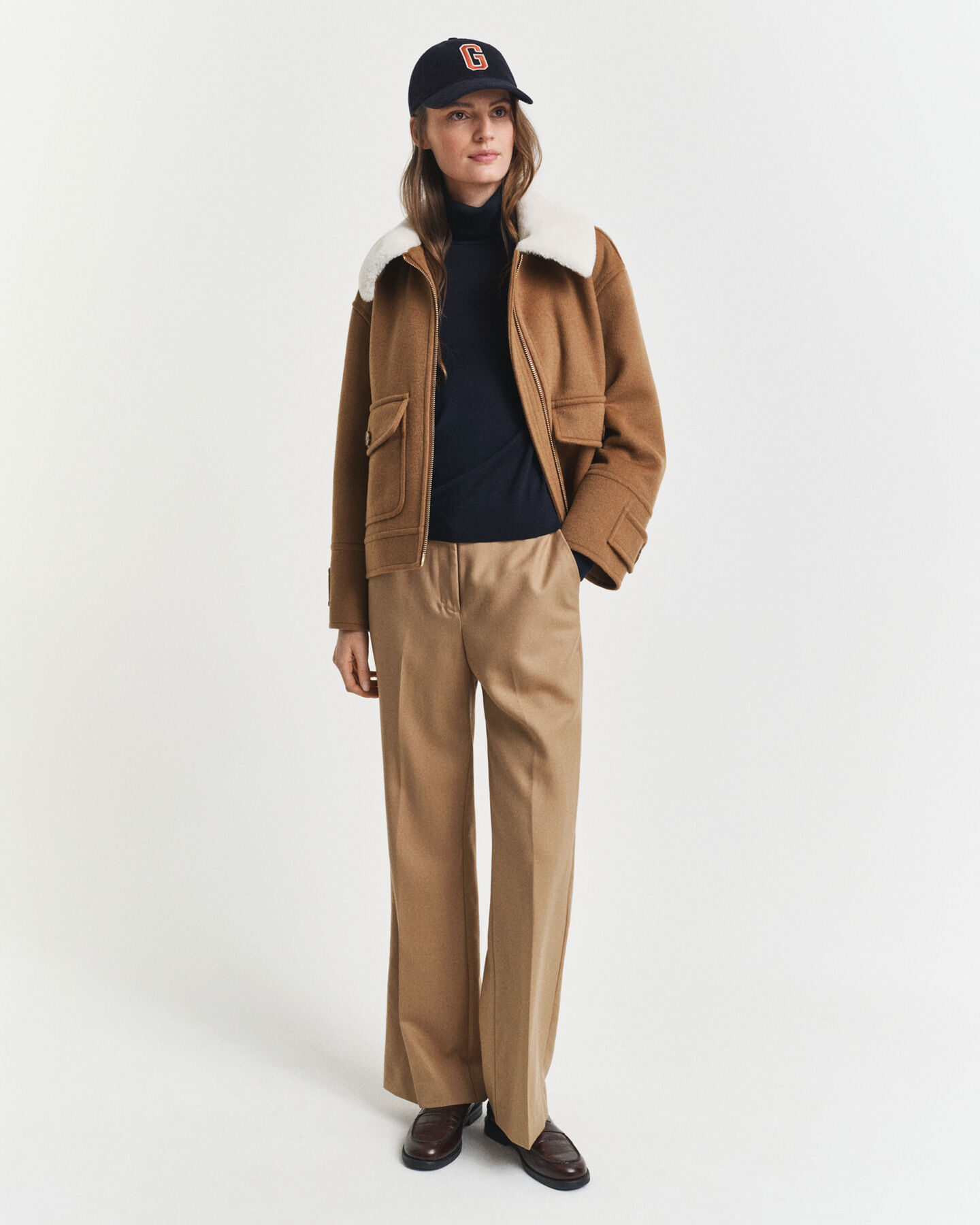 Rollkragenpullover aus extrafeiner Merinowolle