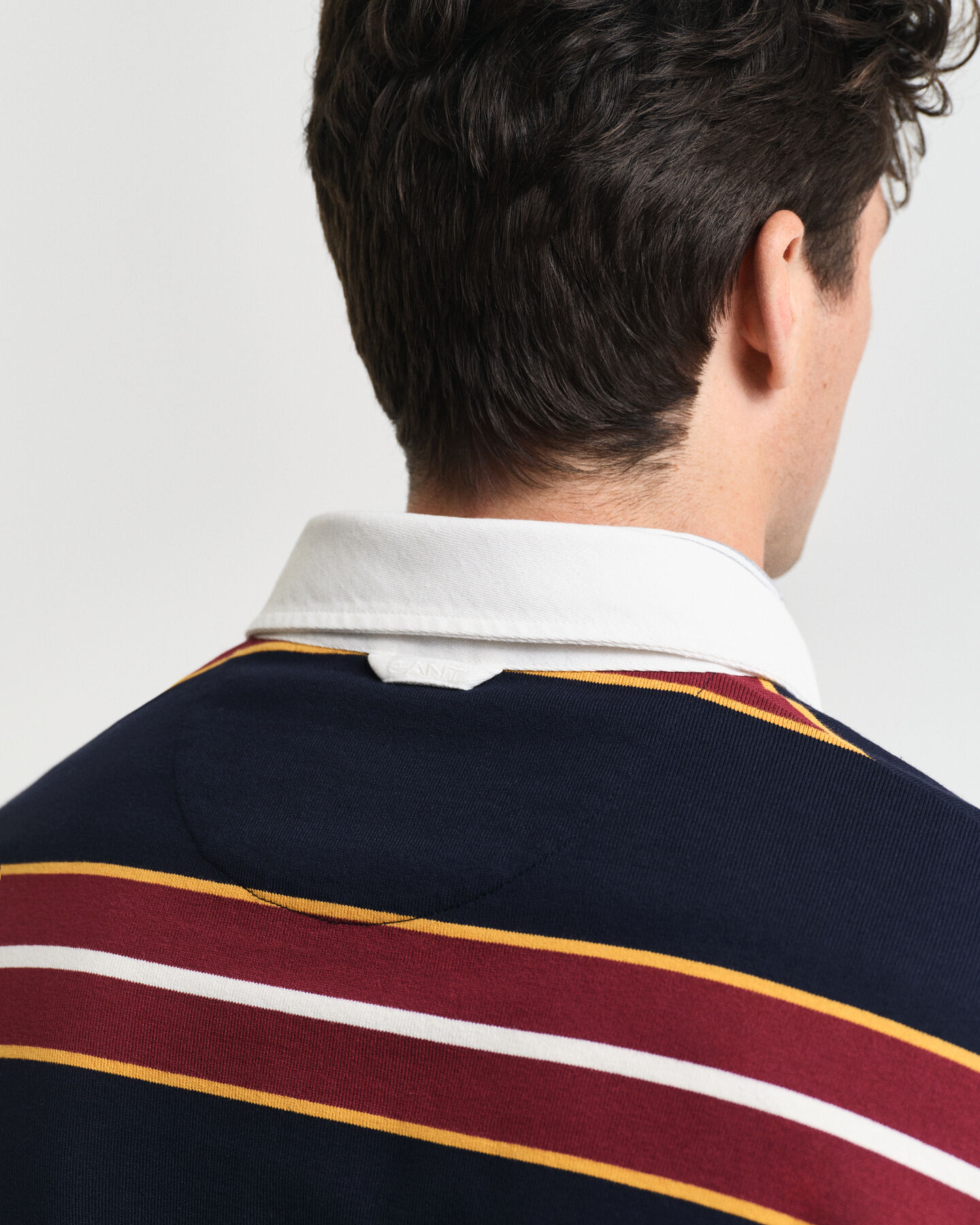 Heavy Rugger mit garngef&auml;rbten bunten Streifen