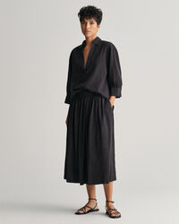 Relaxed Fit Seersucker Schlupfbluse mit Streifen