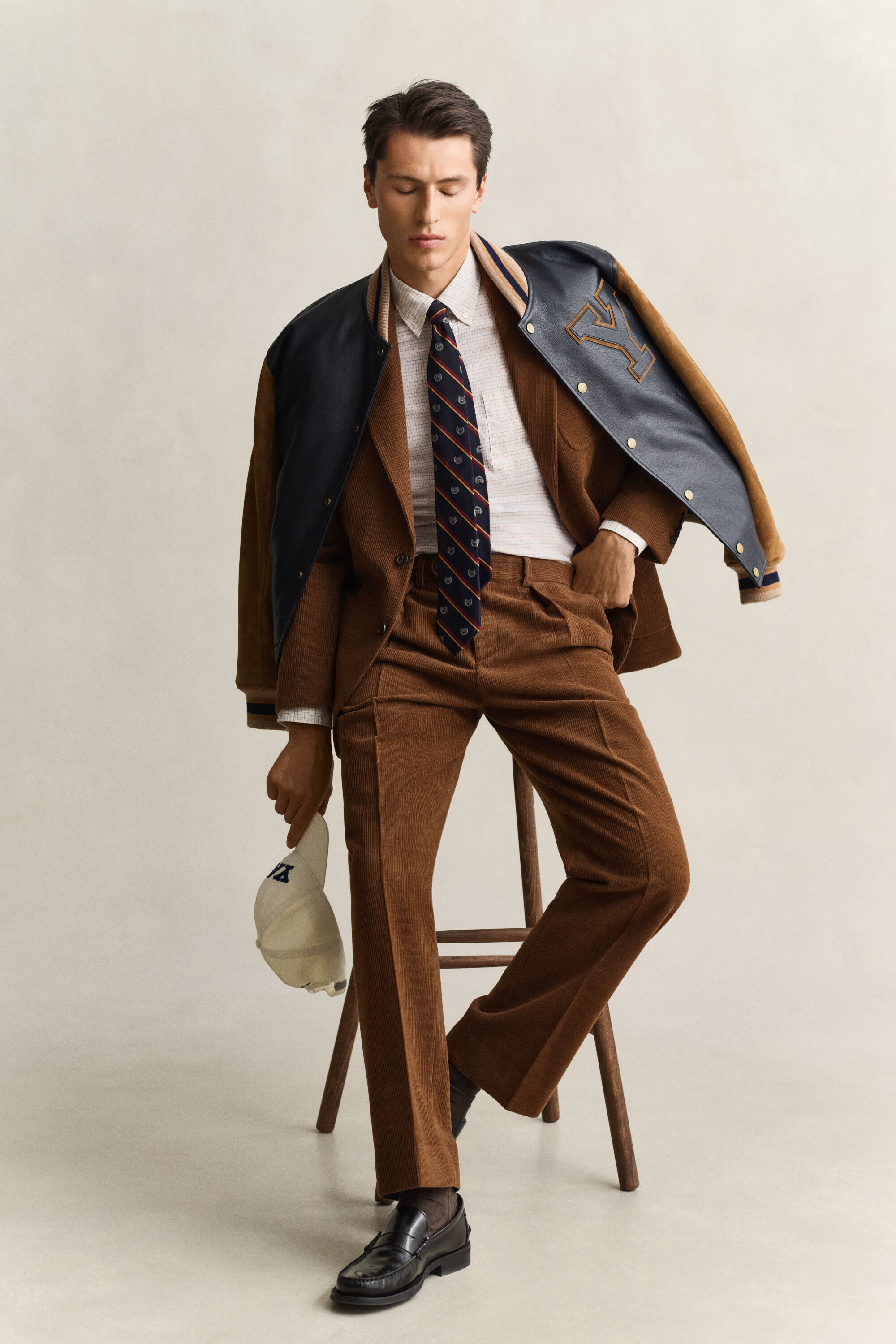 Gant x Yale Anzughose aus Wollcord