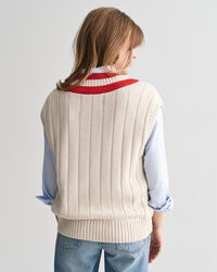 Kontrast Pullunder mit V-Ausschnitt