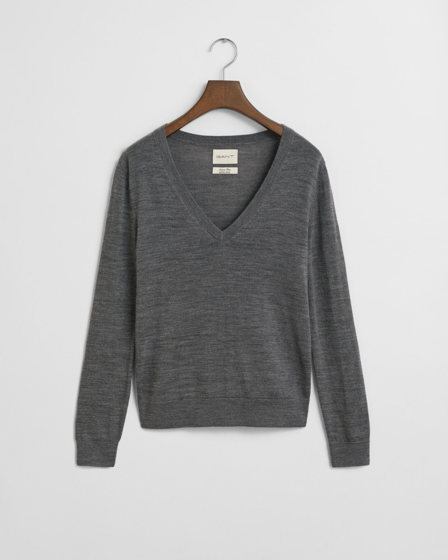 V-Neck Pullover aus extra feiner Merinowolle