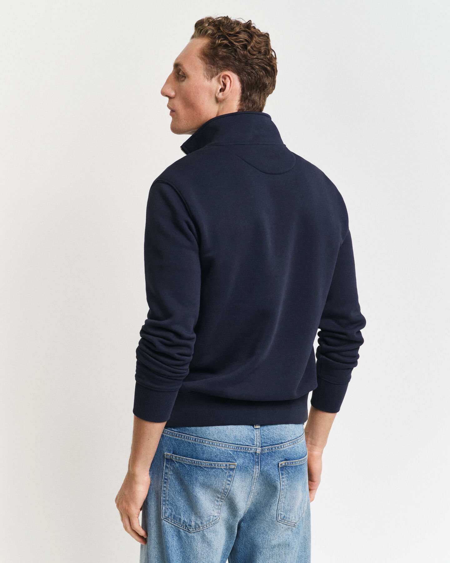 GANT 49 Arch Graphic Sweatshirt mit Reißverschlusskragen