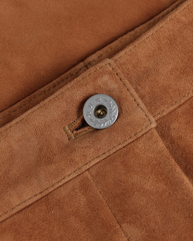 Iconic G Veloursleder Minirock