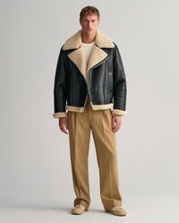 Schwere Shearling-Jacke