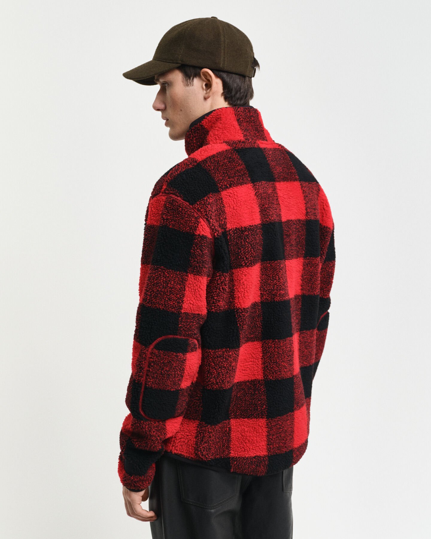 Karierte Fleecejacke