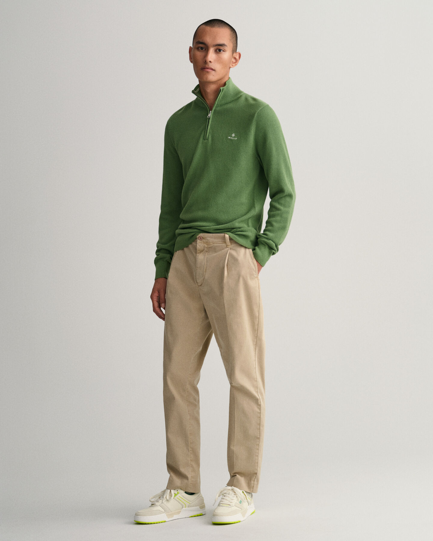 Troyer aus Baumwoll-Piqu&eacute;