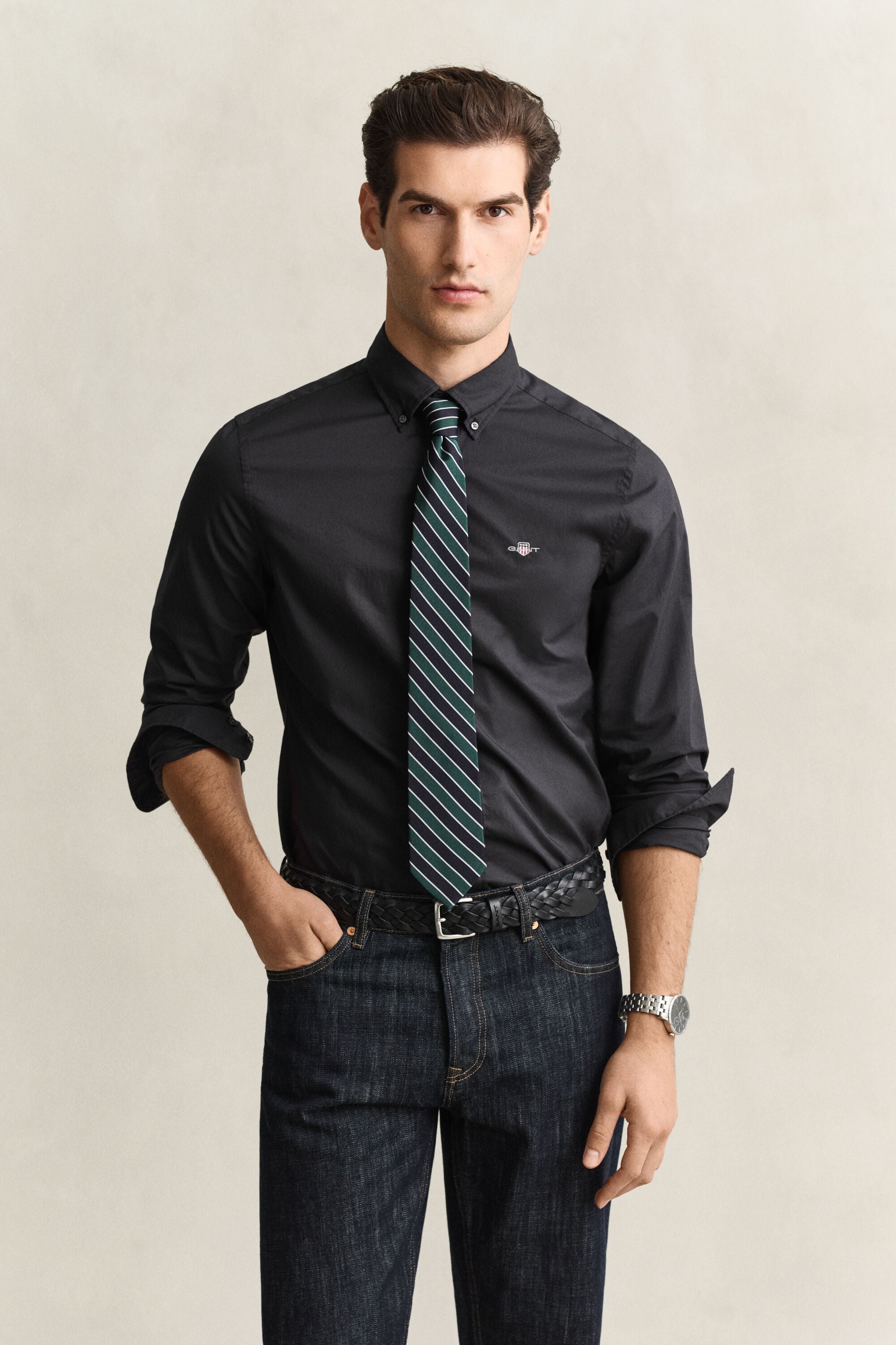 Classic Slim Fit Popeline Hemd