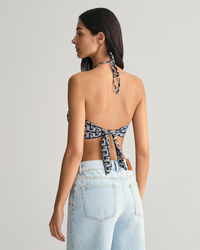 G Patterned Bandeau-Bikinioberteil